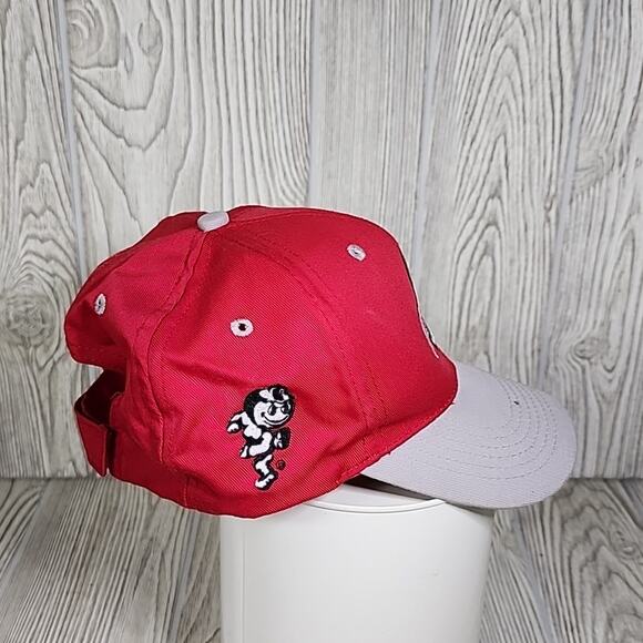 Ohio State OSU Buckeyes Adjustable Unisex Hat Red & Grey - Picture 2 of 7